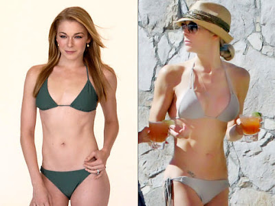 LeAnn Rimes Before And After Breast Implants