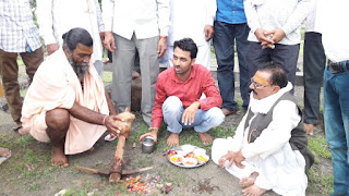 गुरु पूर्णिमा महोत्सव के उपलक्ष में श्री माही श्रृंगी कुंड का भूमि पूजन किया गया