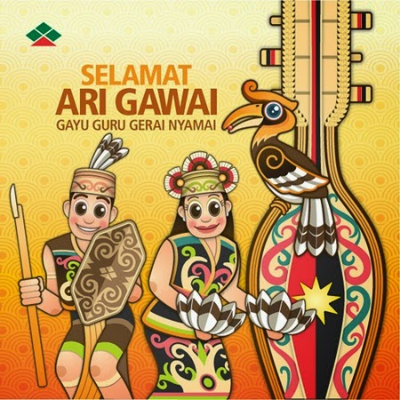 Ucapan Selamat Hari Gawai Dayak