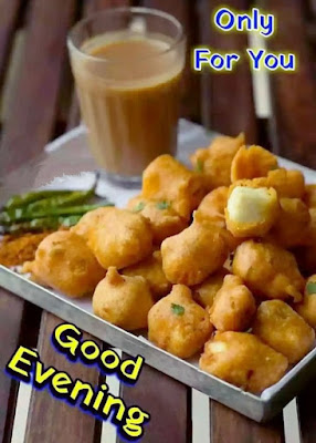 Good Evening Images With Tea And Snacks Download