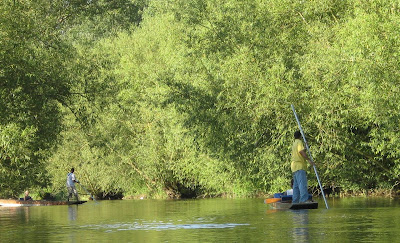 Punting in Oxford, Cherwell boathouse