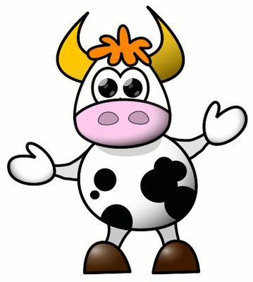 Wallpaper cow cartoon