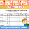 Download Buku Rekapitulasi Ketidakhadiran Bulanan Anak Paud Format Doc