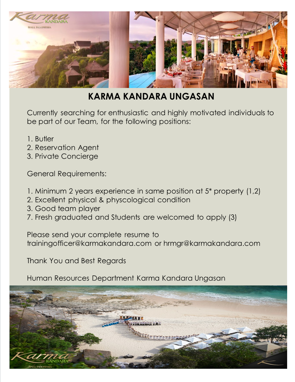Lowongan Kerja Hotel Bali  Share The Knownledge
