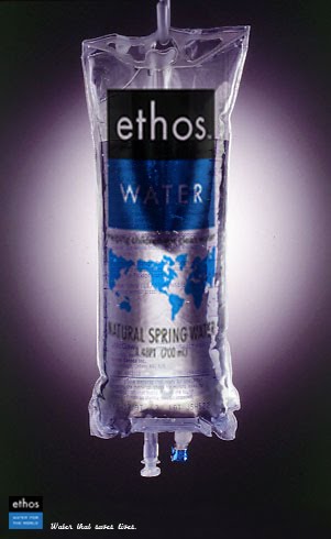For each bottle of Ethos water sold, 5 cents is directed to the Ethos Water 