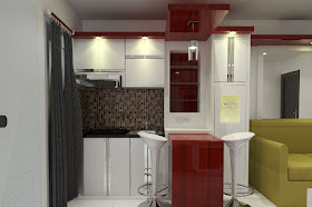 Desain interior apartemen type 2 bed room