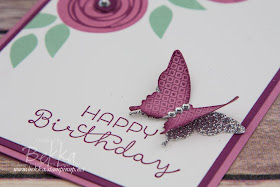 Swirly Bird Butterfly Birthday Card  Get everything you need to make this card here
