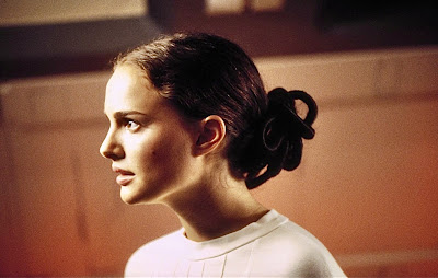 Natalie Portman as Padmé Amidala looking a bit like general Leia in The Empire Strikes Back.