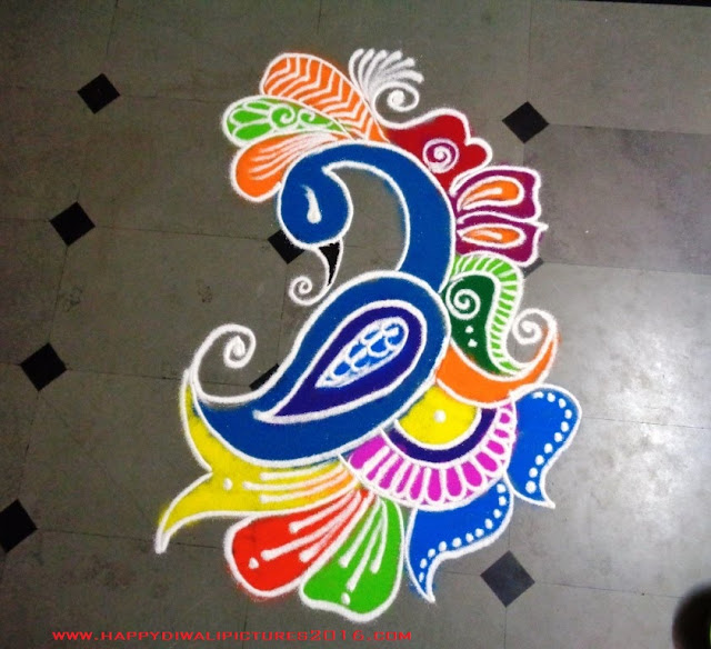 Free Hand Rangoli Designs Latest Images 2016 