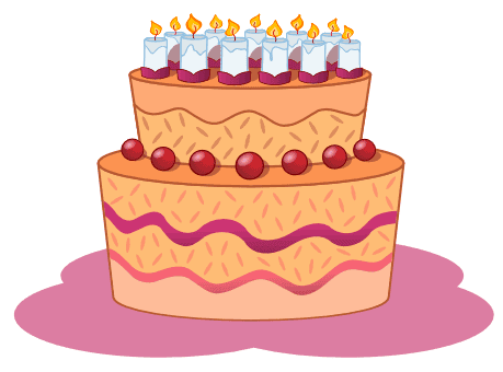 Birthday cake / E-Card / Birthday greeting card free, Clipart download