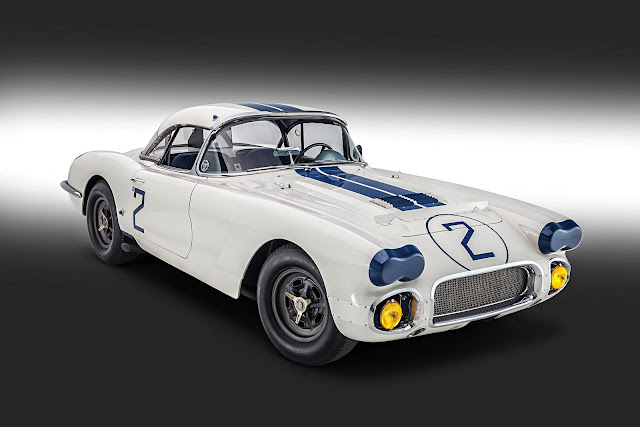 1960 Chevrolet Corvette Cunningham Number 2 Le Mans - #Chevrolet #Corvette #Cunningham #LeMans #classiccar #motorsport