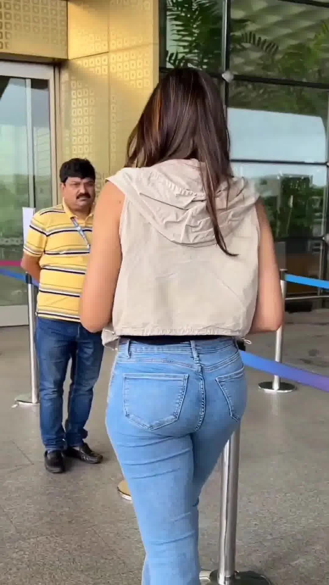 Saiee Manjrekar Big Ass in tight jeans