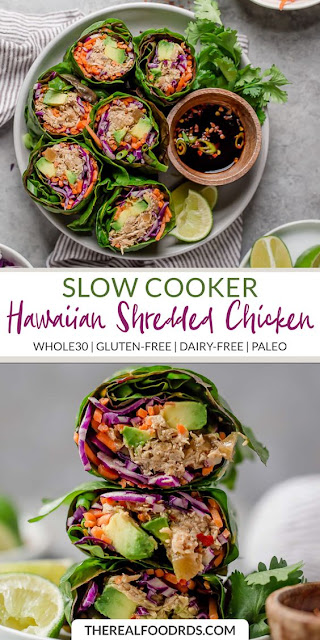 Slow Cooker Shredded Hawaiian Chicken