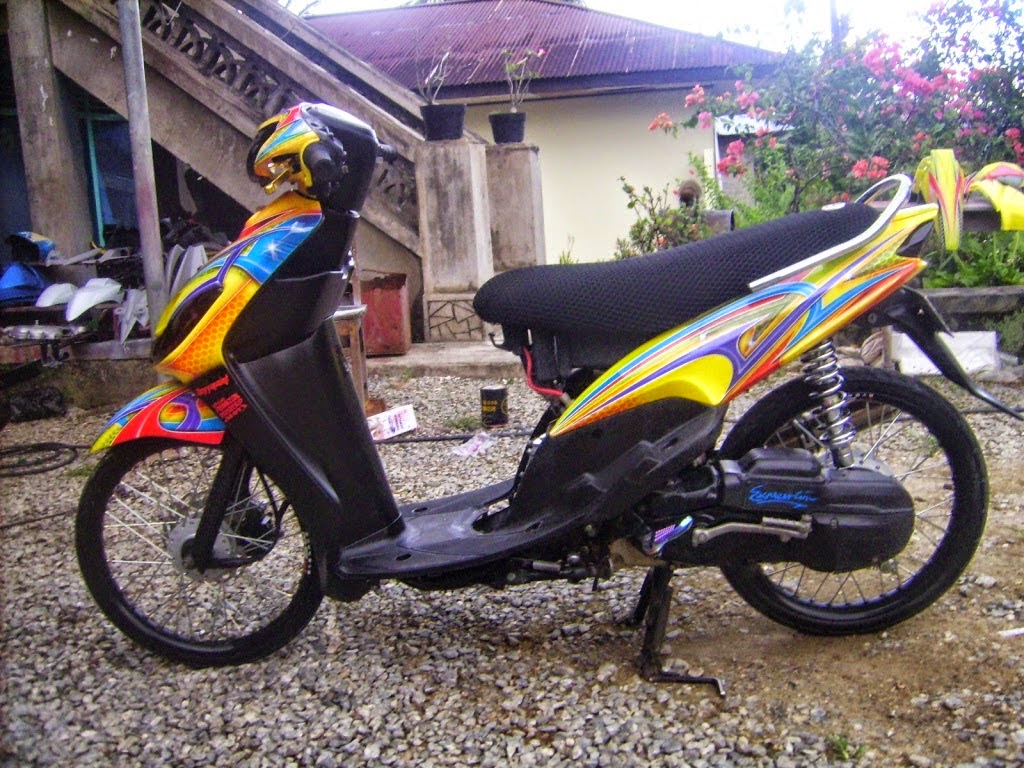 85 Modifikasi Motor Mio M3 Warna Hitam Terupdate Kujang 