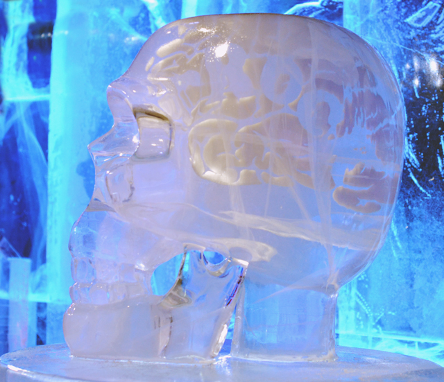 Ice Bar London Skull Sculpture