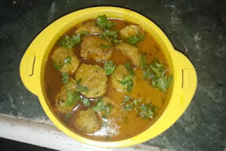 Vesan kofta curry in punjabi,vesan kofte