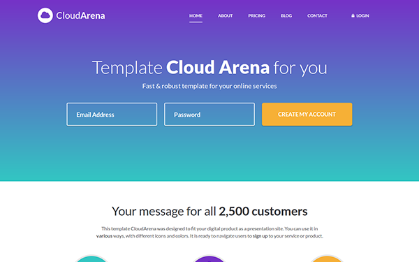Download CloudArena - Online Service Bootstrap Theme v1.2