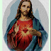 punto de cruz sagrado corazón de Jesús