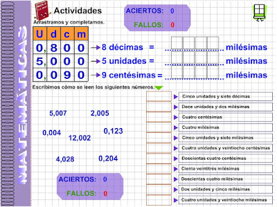 http://www.eltanquematematico.es/pizarradigital/NumDec5/milesimas/actividades_m/actividades_m1.html