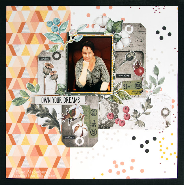 Scrapbooking layout: Own your dreams