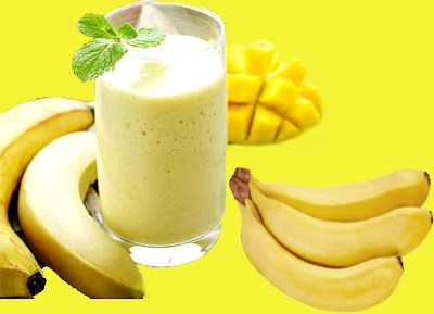 Mango Banana Milkshake Recipe