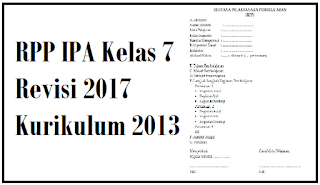 RPP IPA Kelas 7 Revisi 2017 Kurikulum 2013