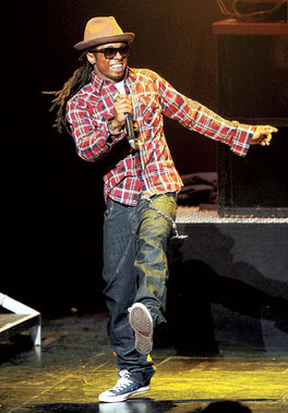 lil wayne blue skinny jeans