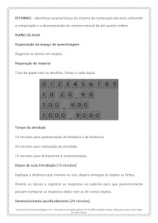 Sequência Didática Matemática 3º ano 1º Bimestre – Alinhada à BNCC