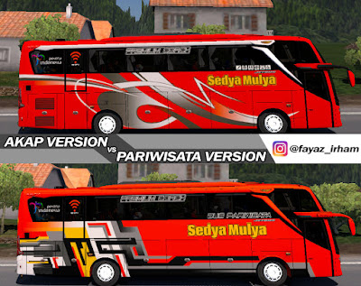 Livery Pack Sedya Mulya for Jetbus 3+ SHD HINO RK8 Adudu Cvt Diny V1 by Fayaz