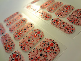Revlon by Marchesa 3D Jewel Appliqués, Evening Garnet, 3D Nail Art