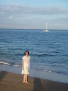 We woke up around 6a and took a walk on the beach. (kat on beach)