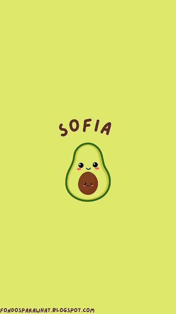 Fondos de Palta Kawaii con tu nombre