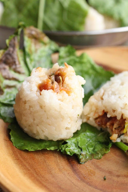 riz gluant boulette au lait de coco