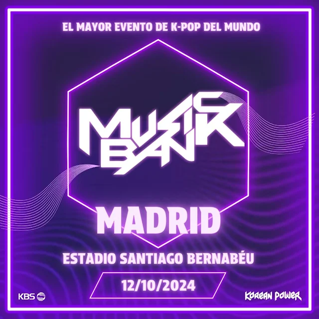 MUSIC BANK en Madrid el 12 de octubre del 2024: Artistas, entradas e información