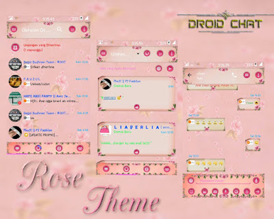 Free Download BBM Mod Droid Chat! Rose Theme V2.13.1.14 Apk
