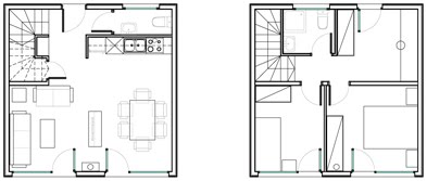 3 Bedroom Duplex Apartment Plans