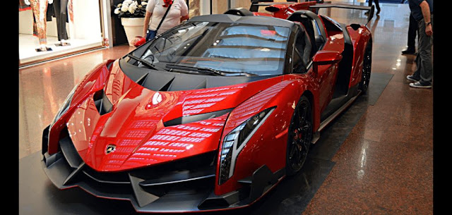 22. Lamborghini Veneno Roadster – $4.5 million