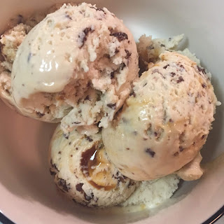 Scoops of So Delicious Salted Caramel Cluster