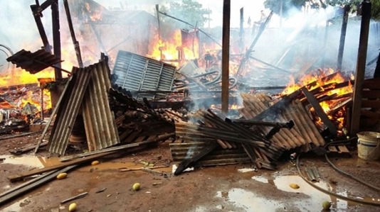 Cachorro morre queimado em residência atingido por fogo em Vera