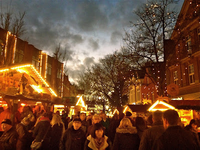 Weihnachtsmarkt in Leer, Ostfriesland, Germany.