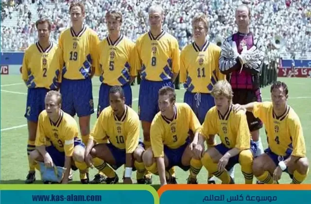 حقق منتخب السويد المركز 3 في كاس العالم 1994