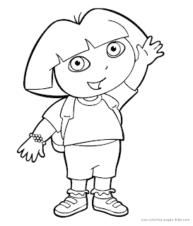 new Dora the explorer coloring pages