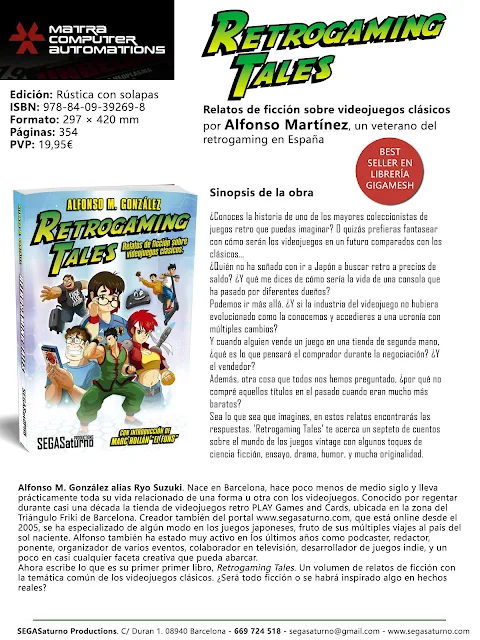 Nota de prensa del libro Retrogaming Tales