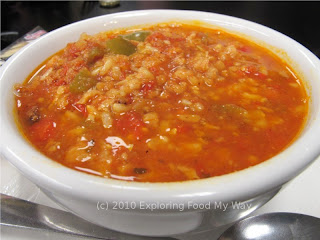 Close-up of Stuffed Pepper Soup