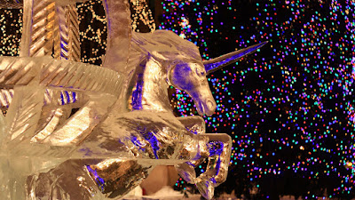 unicorn ice sculpture photo courtesy of visit saint paul