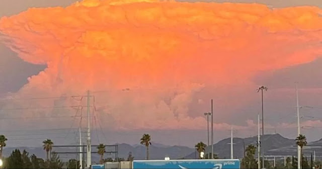 Temor por extraña nube en Las Vegas... ¡asemeja un ataque nuclear!, se teme lo peor