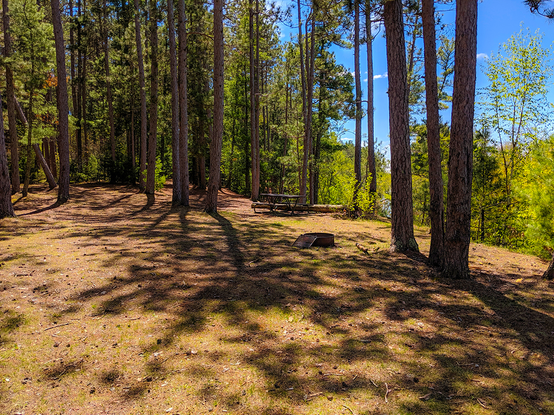 Walk-in campsite at Sandrock Cliffs