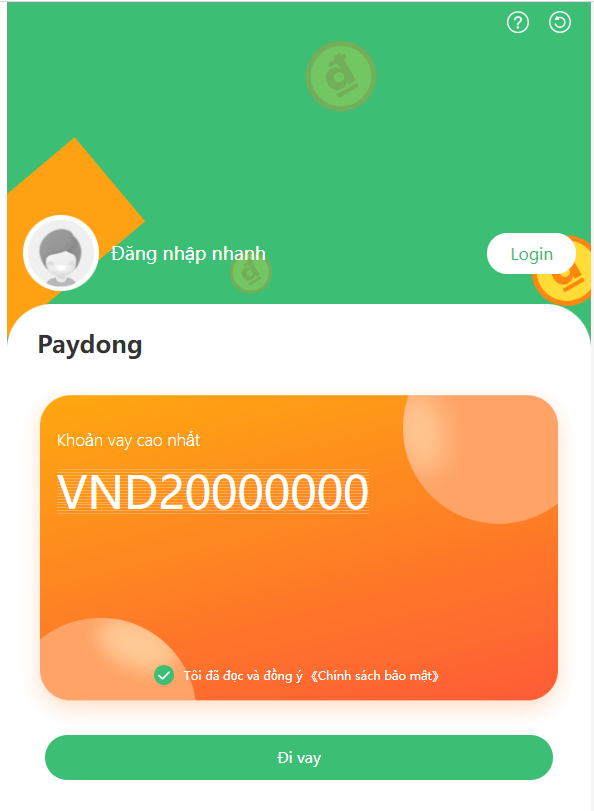 Paydong apk Vay tiền