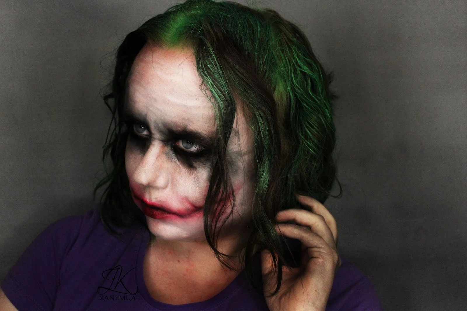 ZK Blog Joker Makeup Tutorial Halloween Makeup