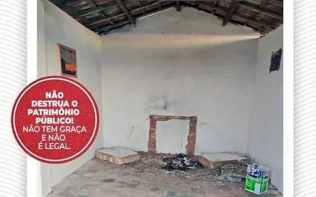 Capela da Santa Cruz, patrimônio religioso é depredado no município de Capela do Alto Alegre